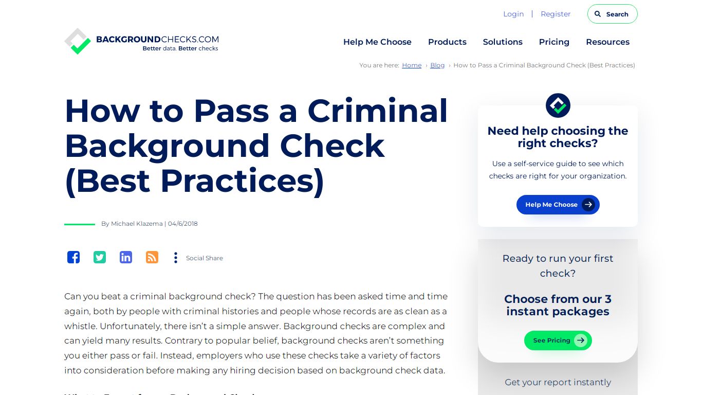 How to Pass a Criminal Background Check (Best Practices)