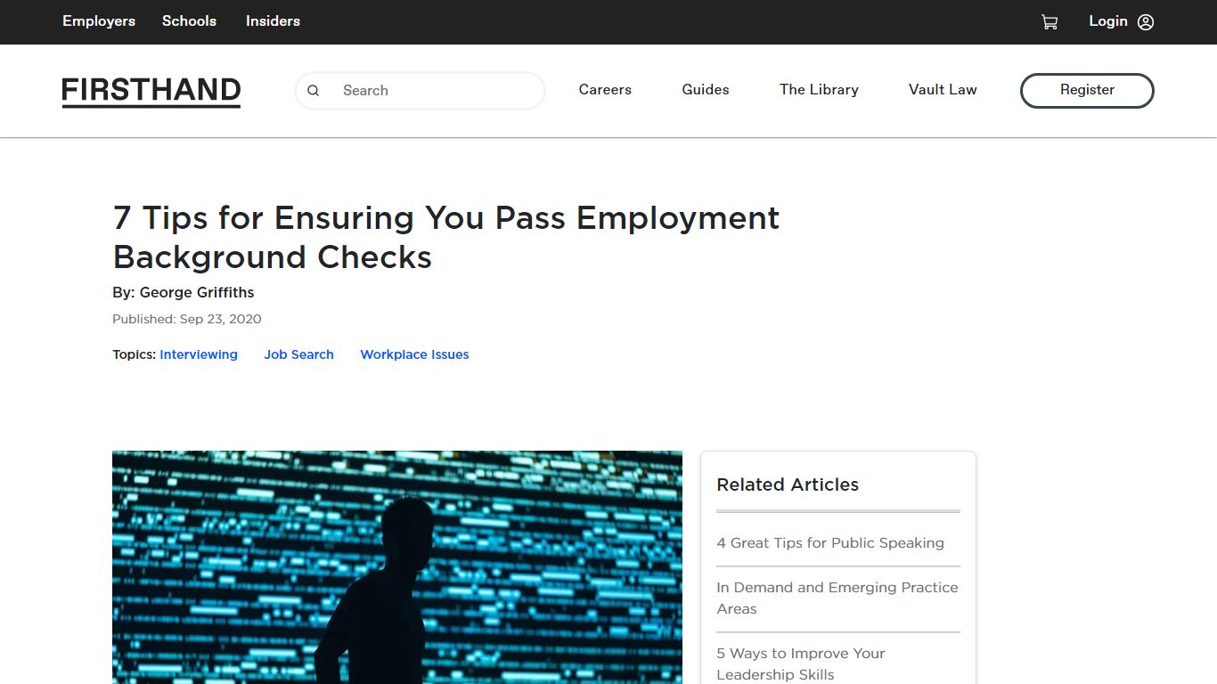 7 Tips for Ensuring You Pass Employment Background Checks - Firsthand